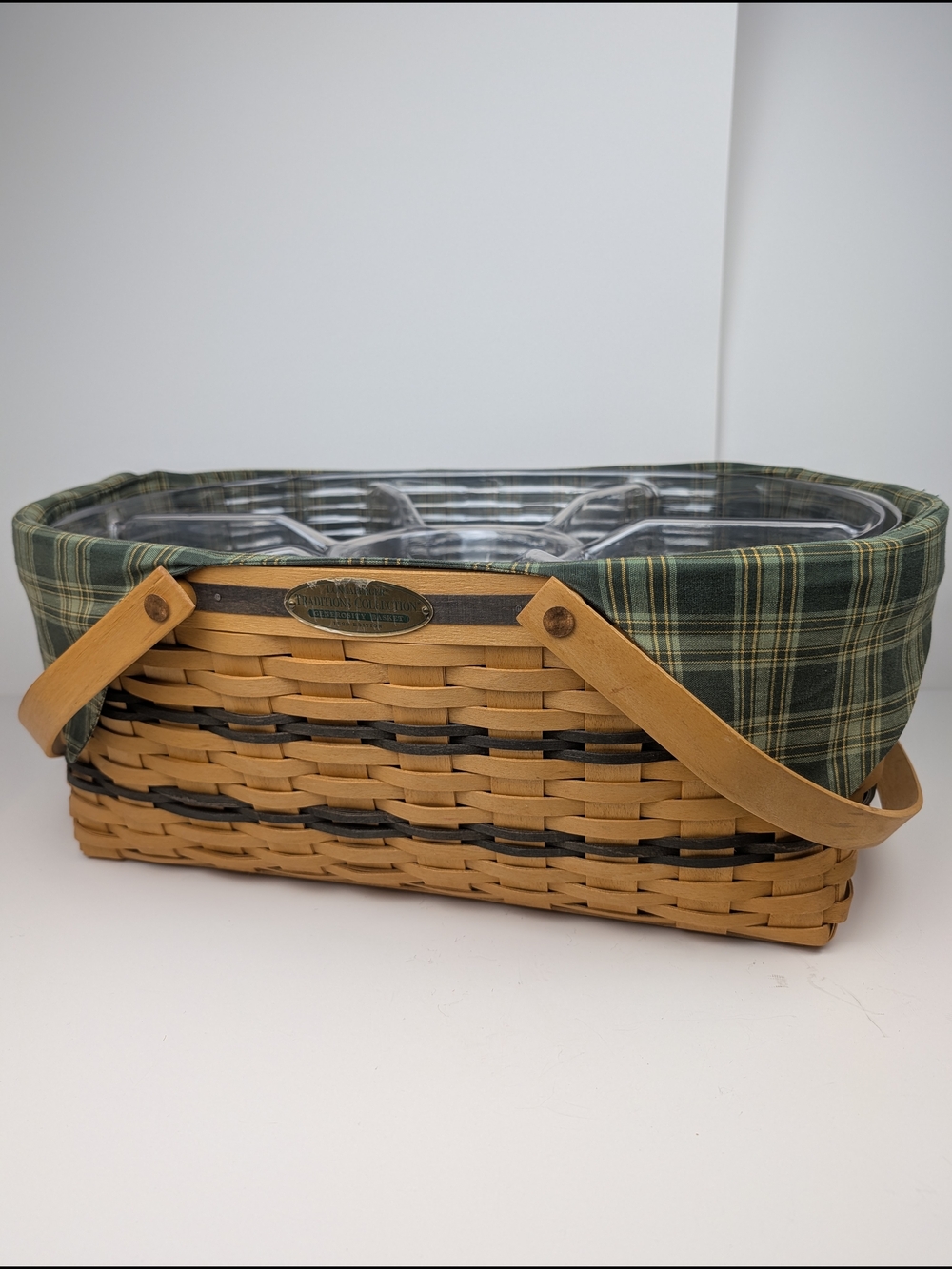 Longaberger 1999 Traditions Collection Generosity Basket/Liner & 2 Protectors